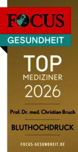 Zertifikat von Focus Gesundheit für Top Mediziner 2026 - Prof. Dr. med. Christian Bruch